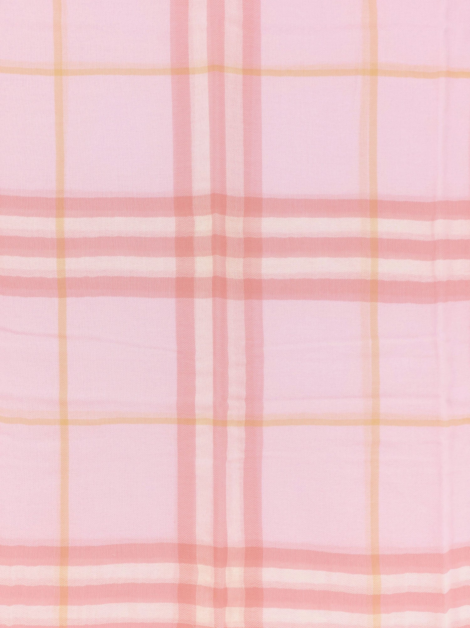 Burberry Wool Scarf With Burberry Check Motif - 2