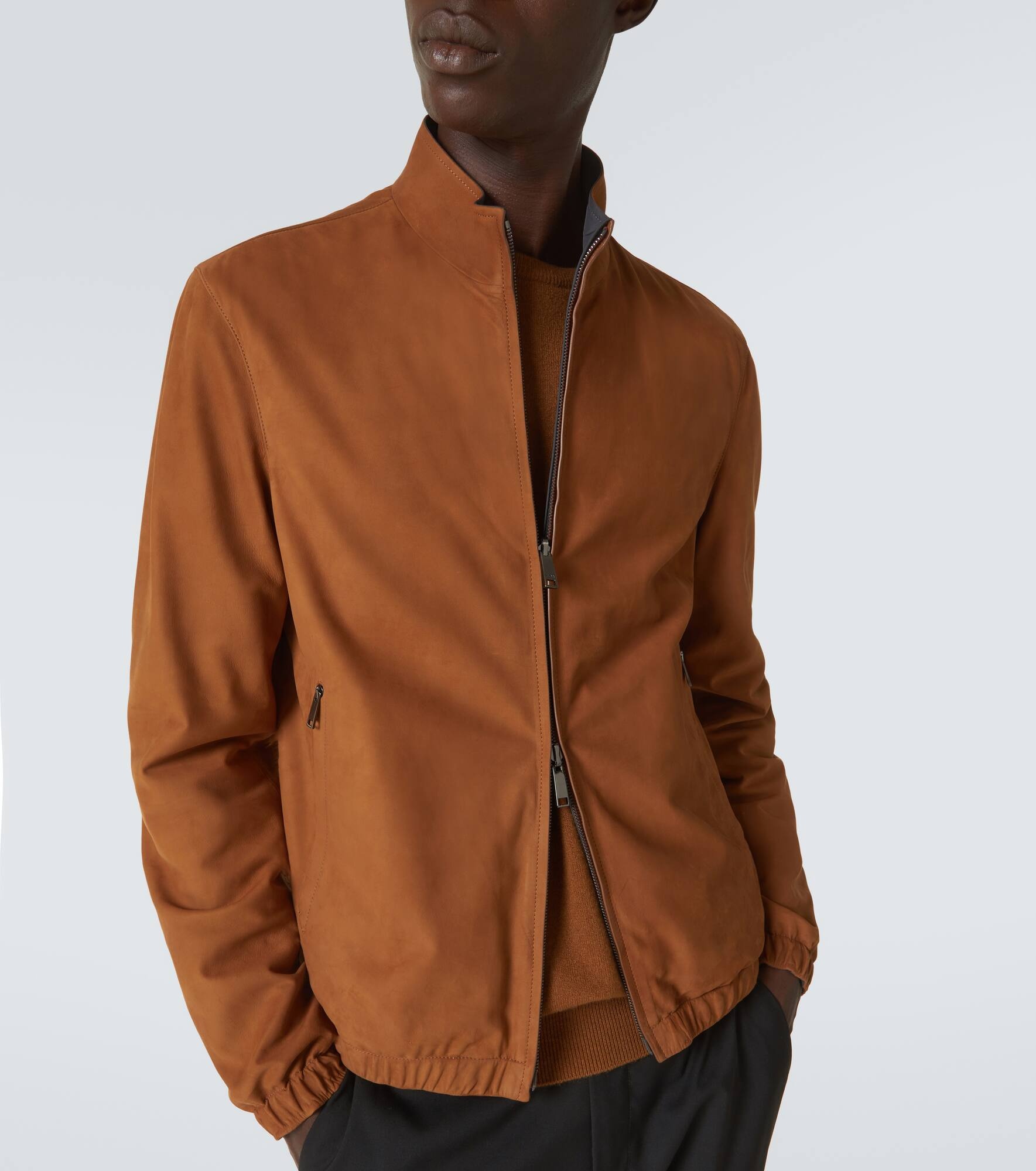 Reversible leather blouson - 5