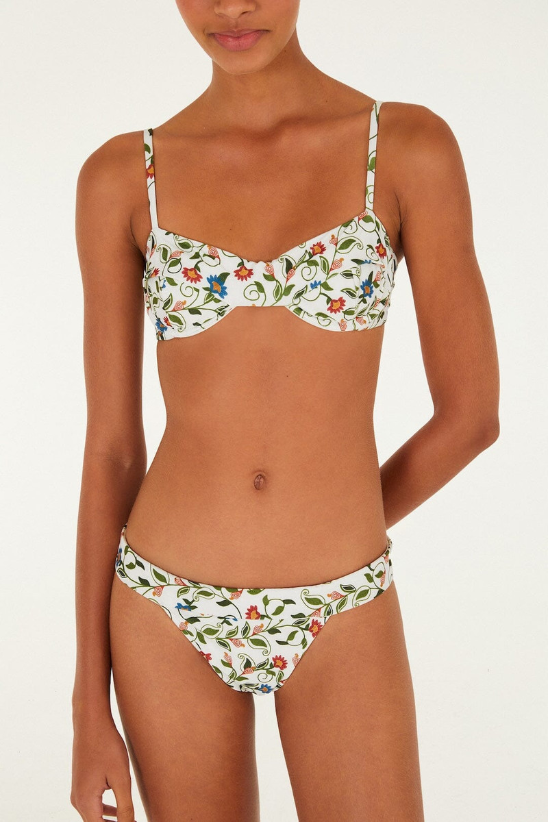 Off-White Stitched Garden Underwire Bikini Top 4