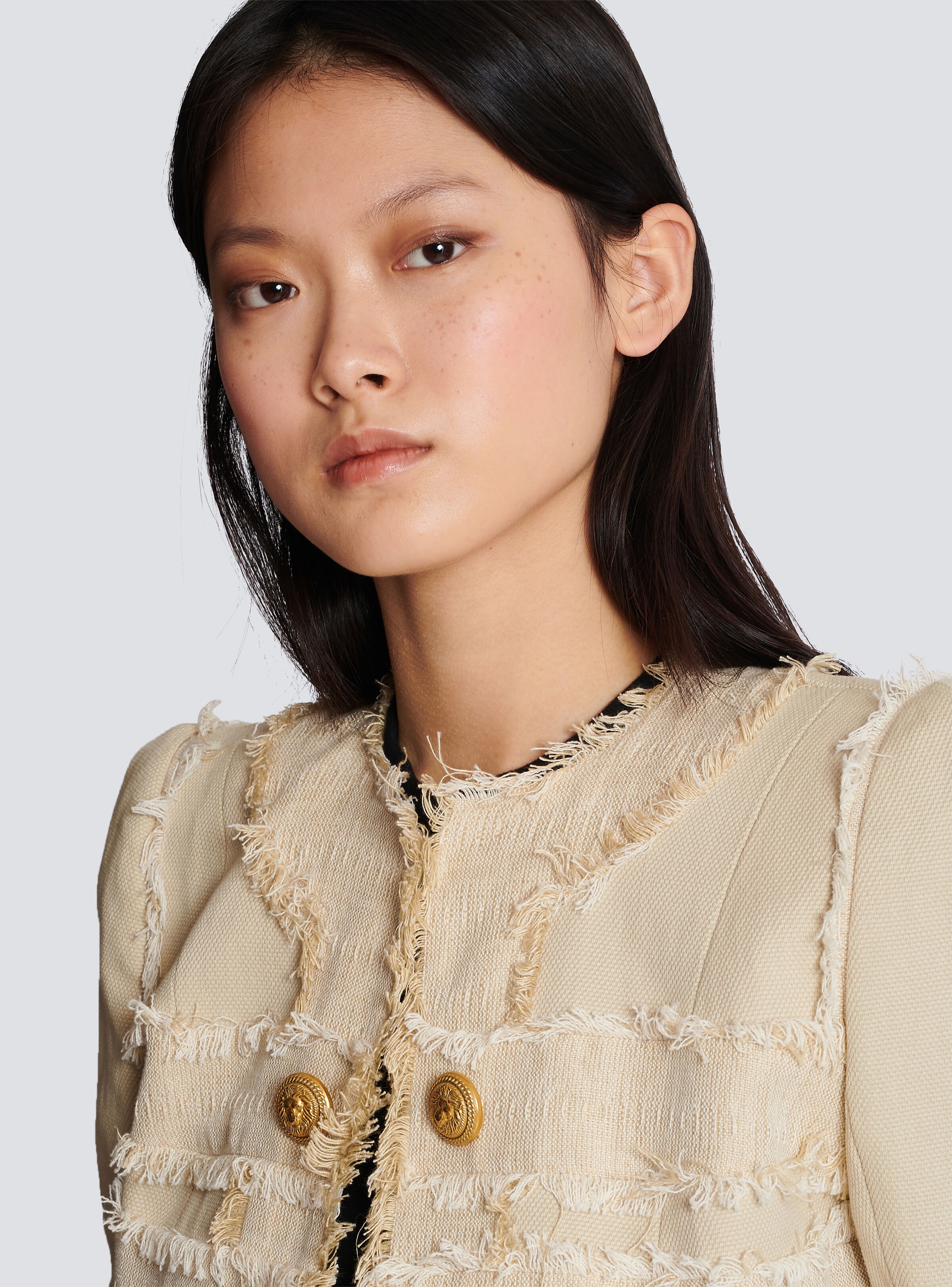 Fringed tweed jacket - 8
