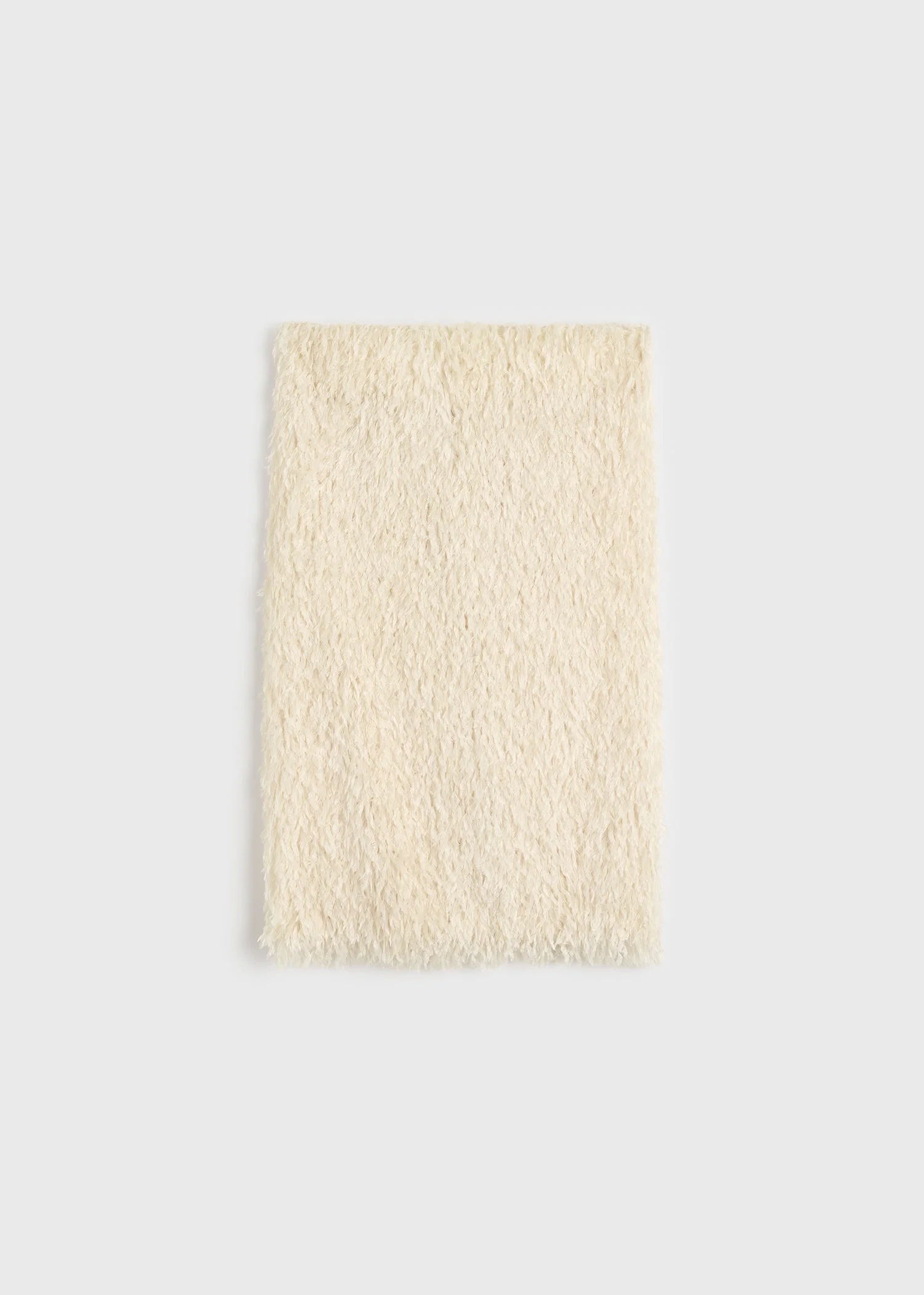 Feathered-jersey skirt eggshell - 1