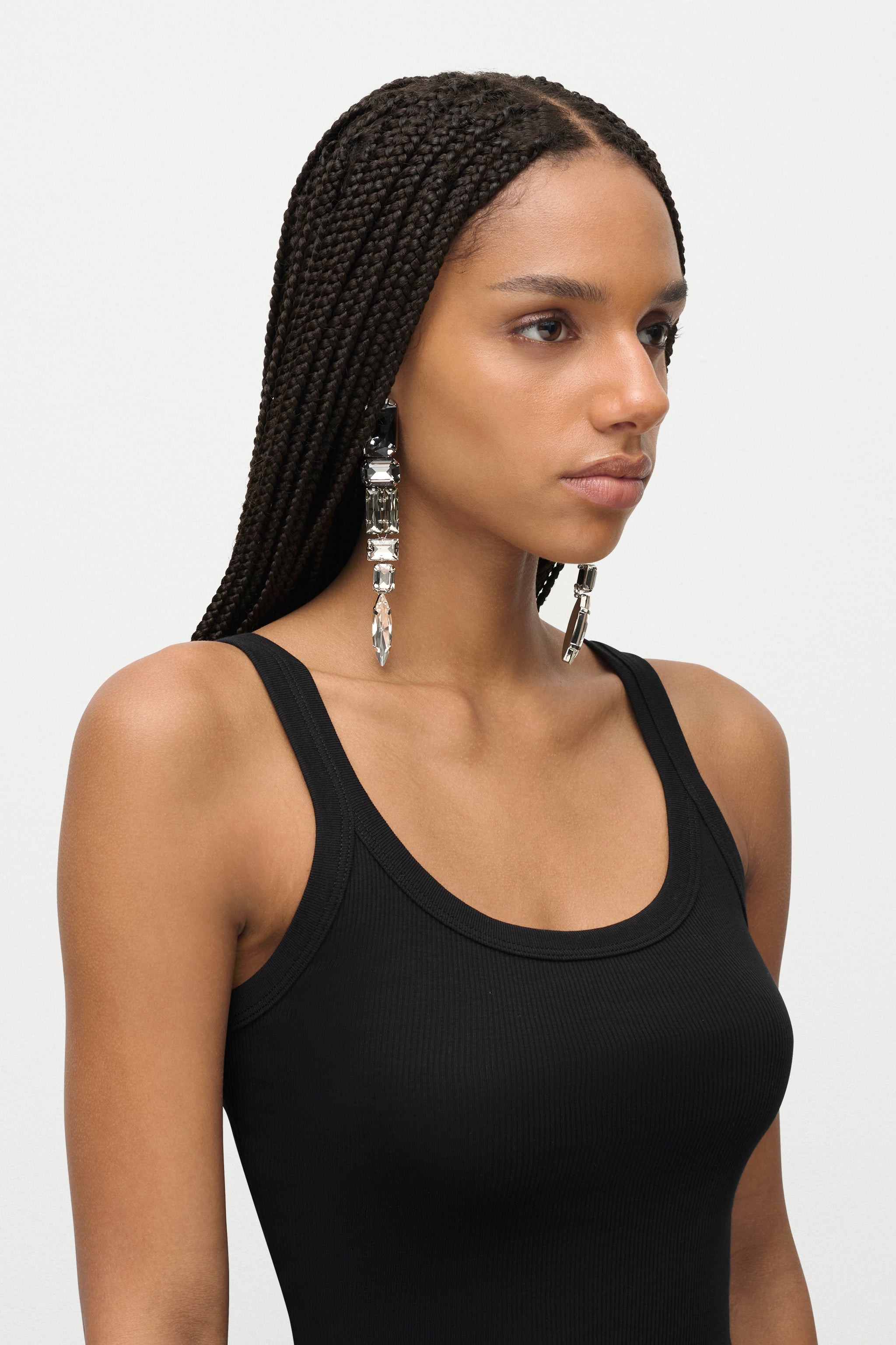 OMBRE CRYSTAL DROP EARRINGS - 3