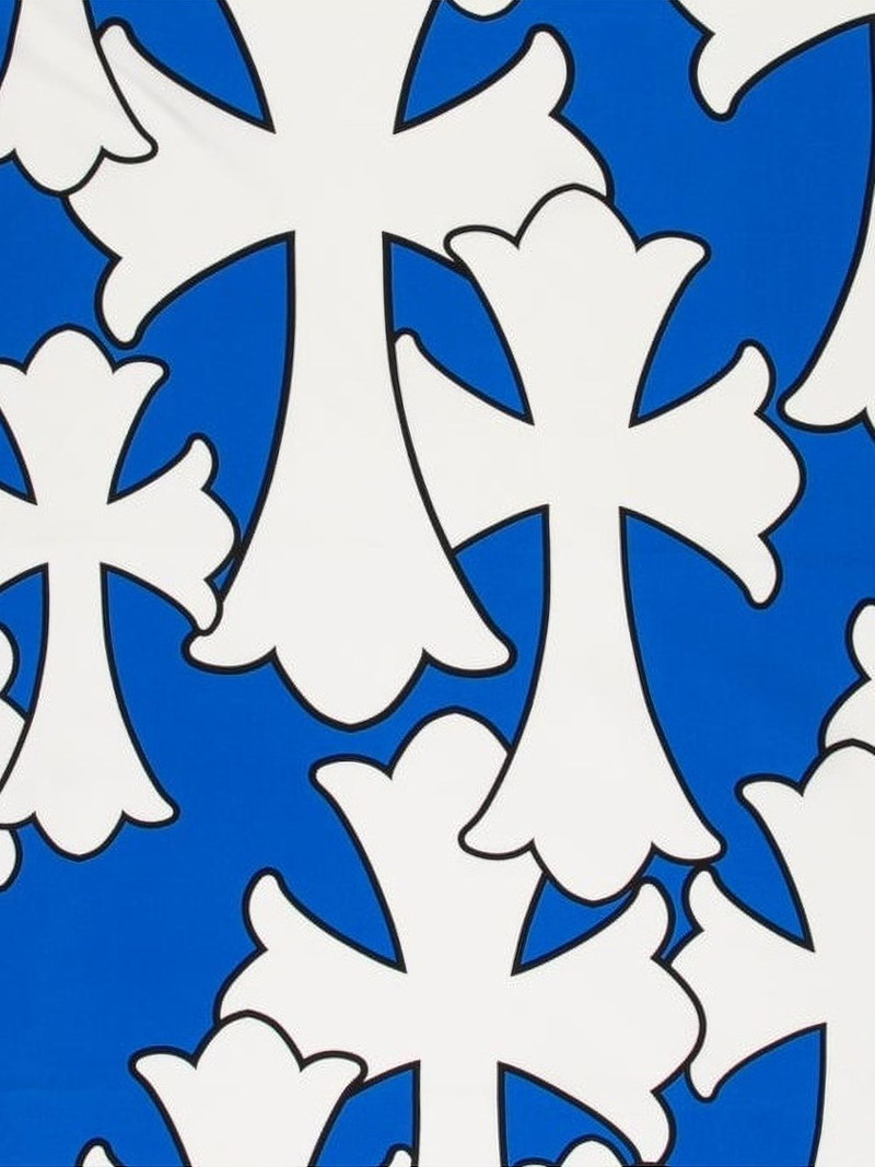 Chrome Hearts Cemetery cross silk scarf outlook