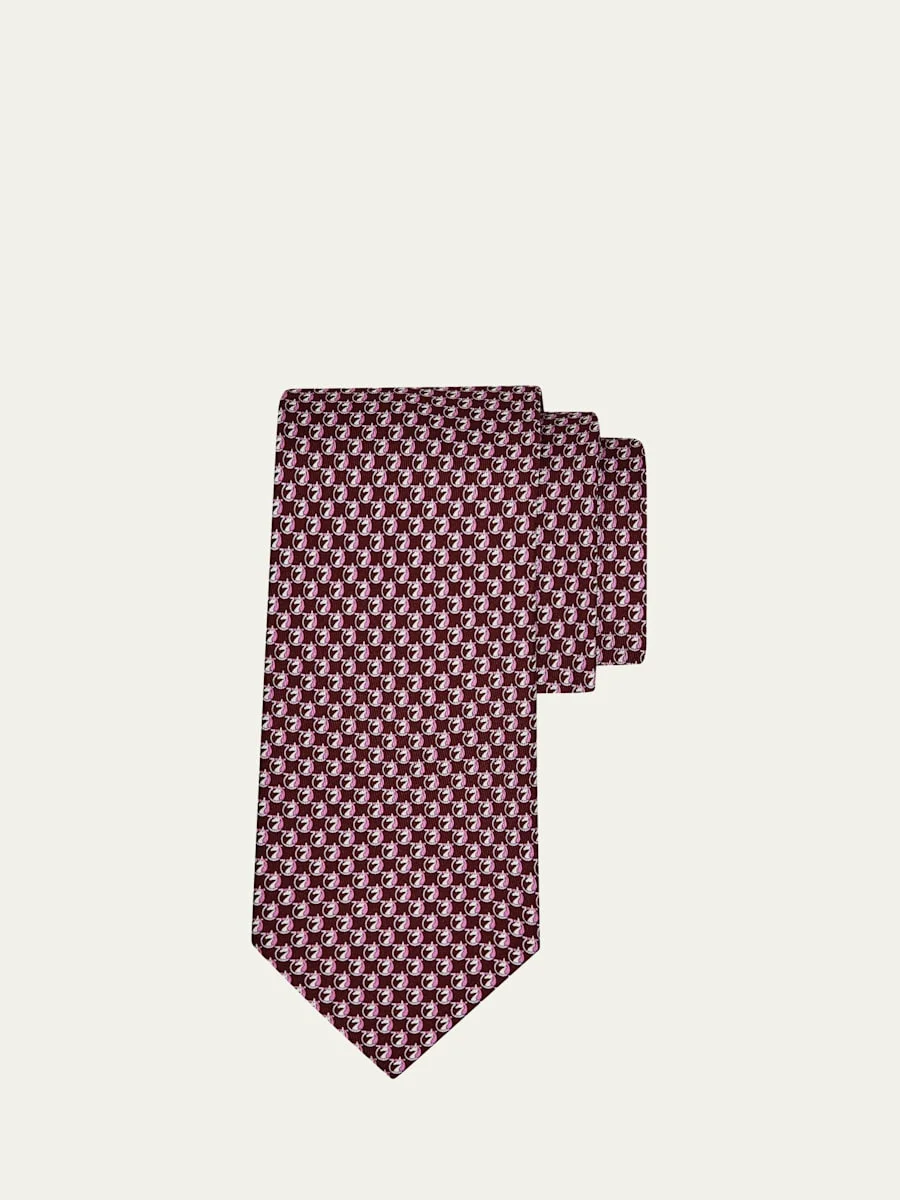 Men's Unicorn-Gancio Silk Tie - 1