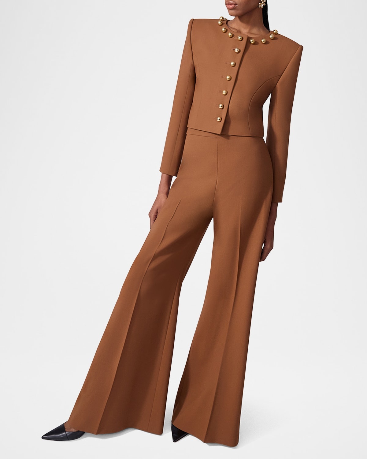 High Waist Wide Leg Diane Pant - 4
