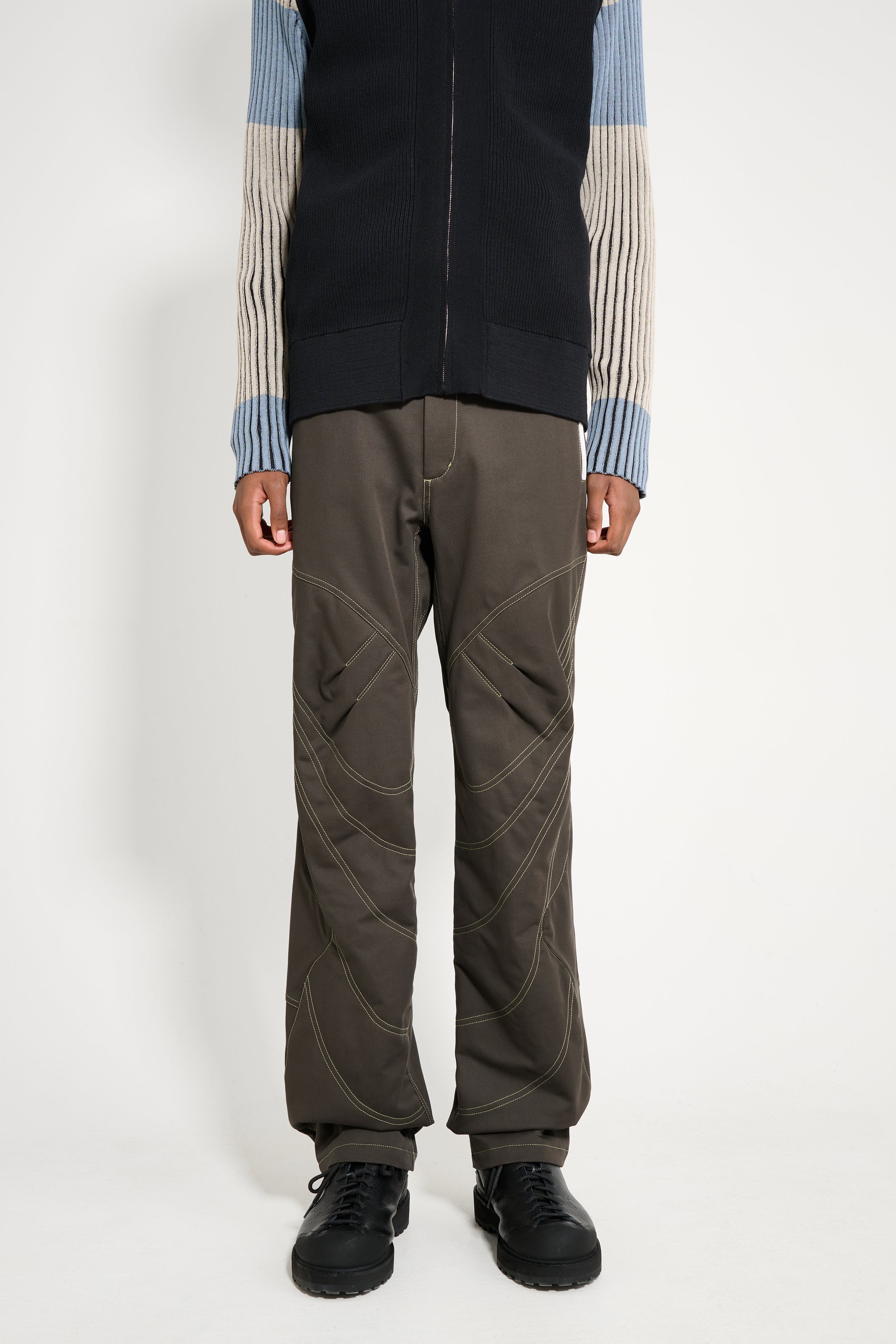 KIKO KOSTADINOV SOLIX ZIP TROUSER JAVA BROWN - 2