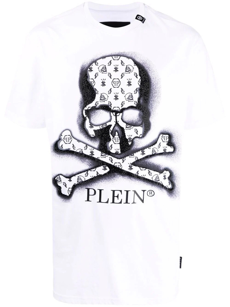 skull-print logo T-shirt 1