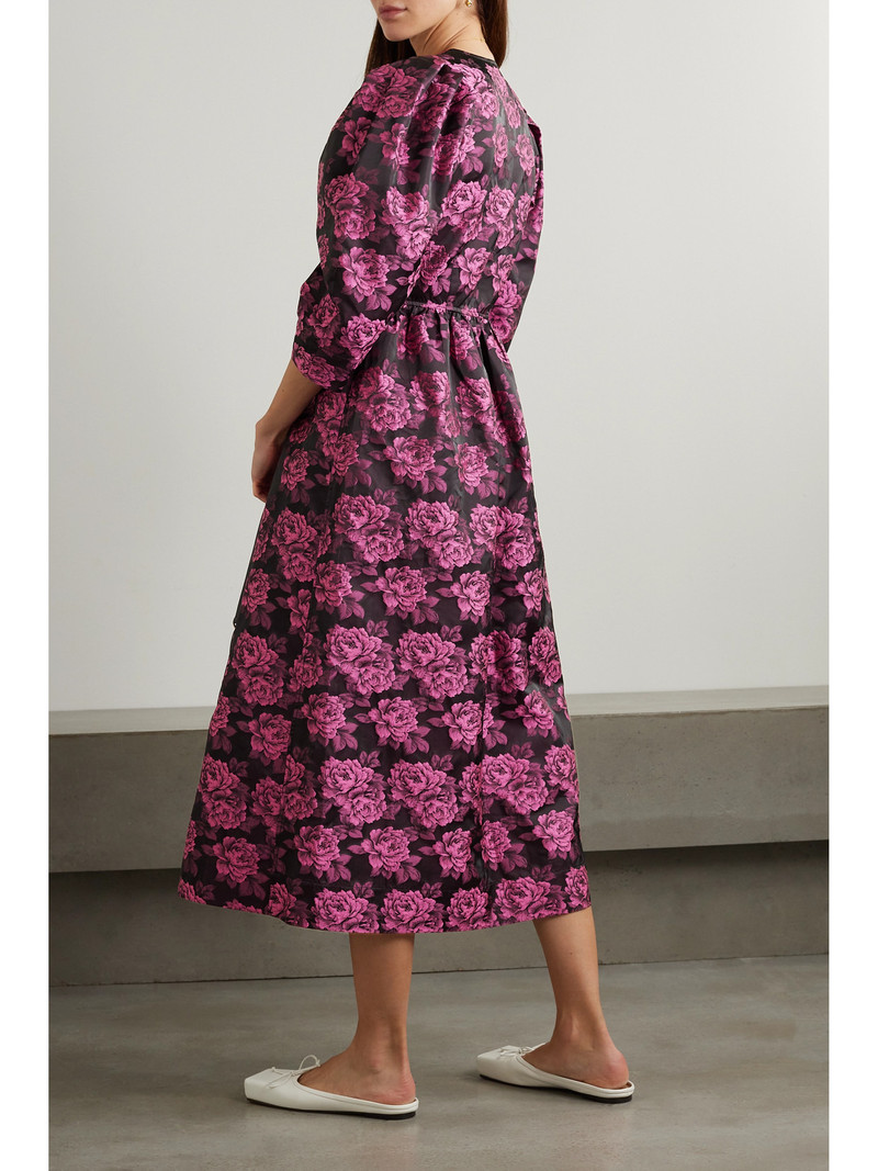 + Net Sustain Floral-print Jacquard Midi Dress 3