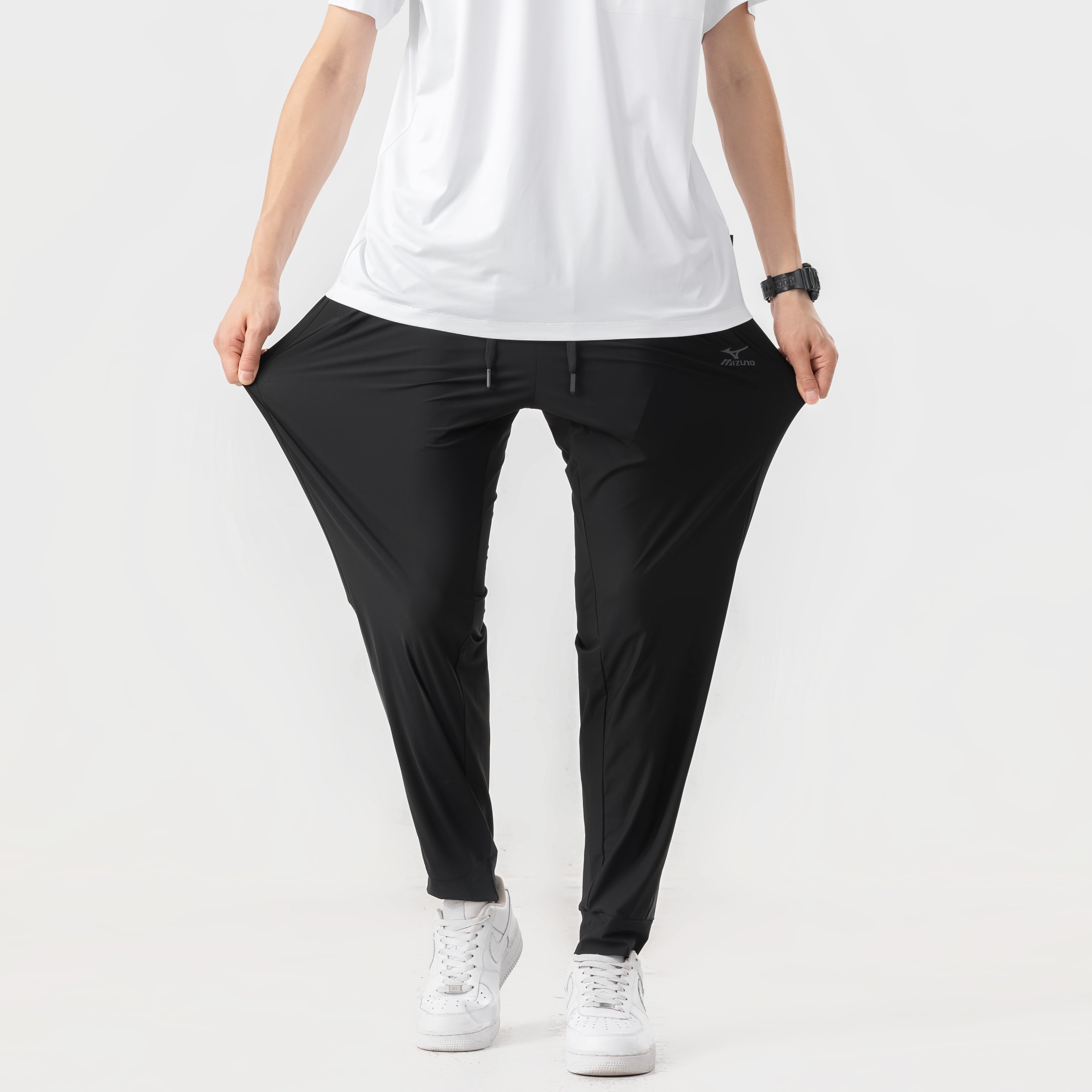 Mizuno Logo Outdoor Casual Pants 'Black' A2CF3112 - 7