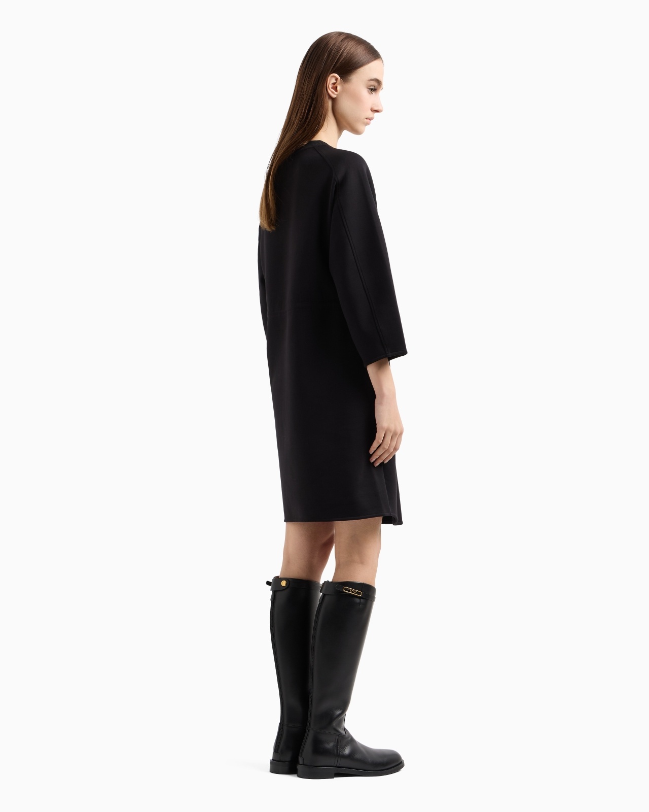 DOUBLE-JERSEY DRAWSTRING DRESS - 3