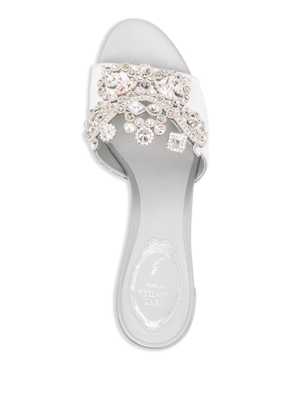 crystal embellishment sandals - 4