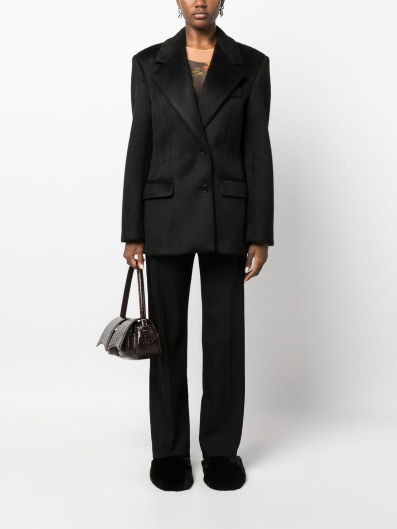 MSGM single-breasted peak-lapels blazer outlook