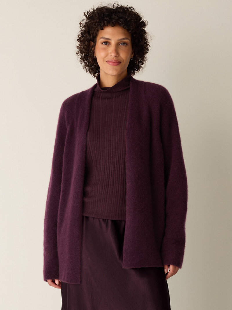 EILEEN FISHER Cashmere Silk Boucle Bliss Long Cardigan outlook