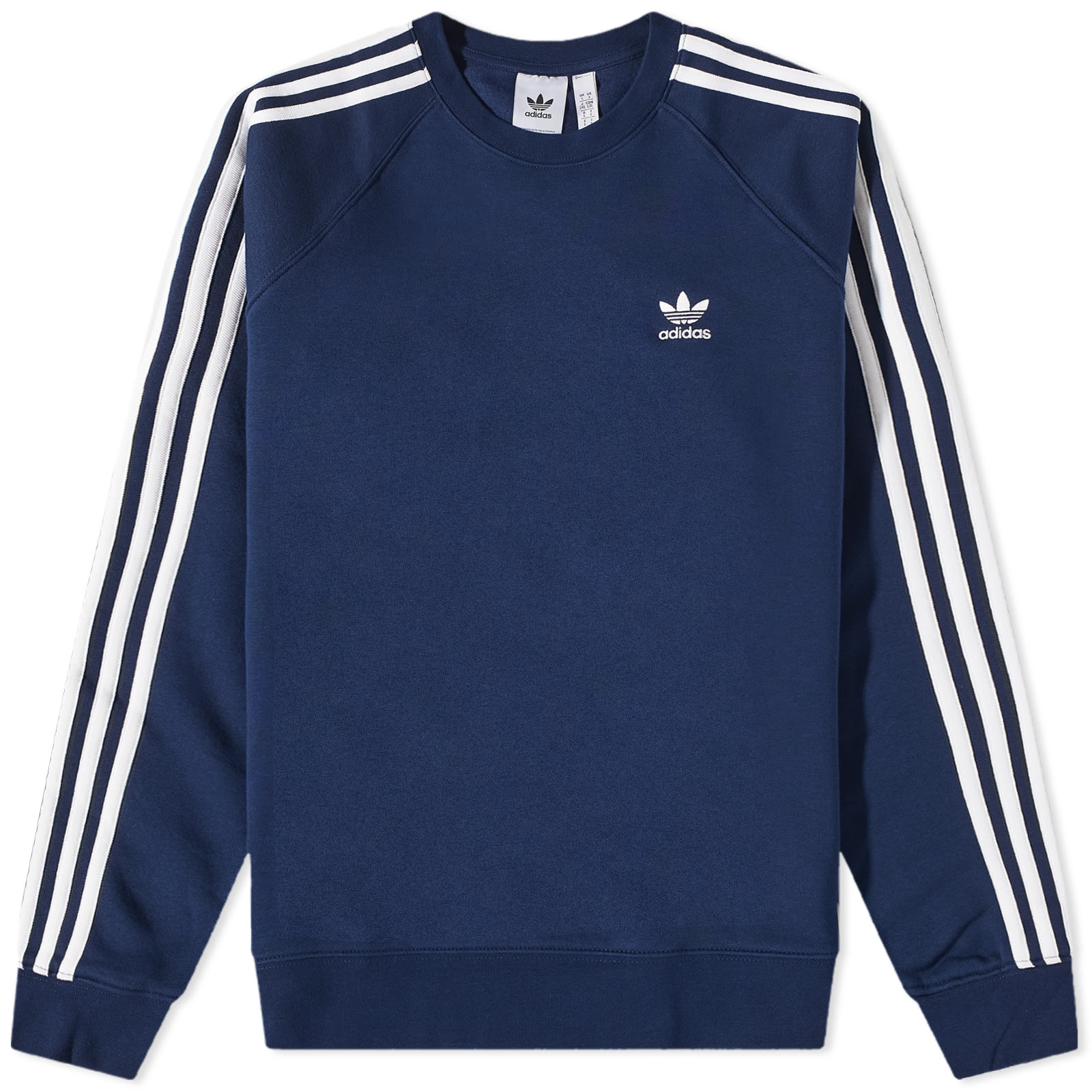 Adidas 3 Stripe Crew Sweat - 1