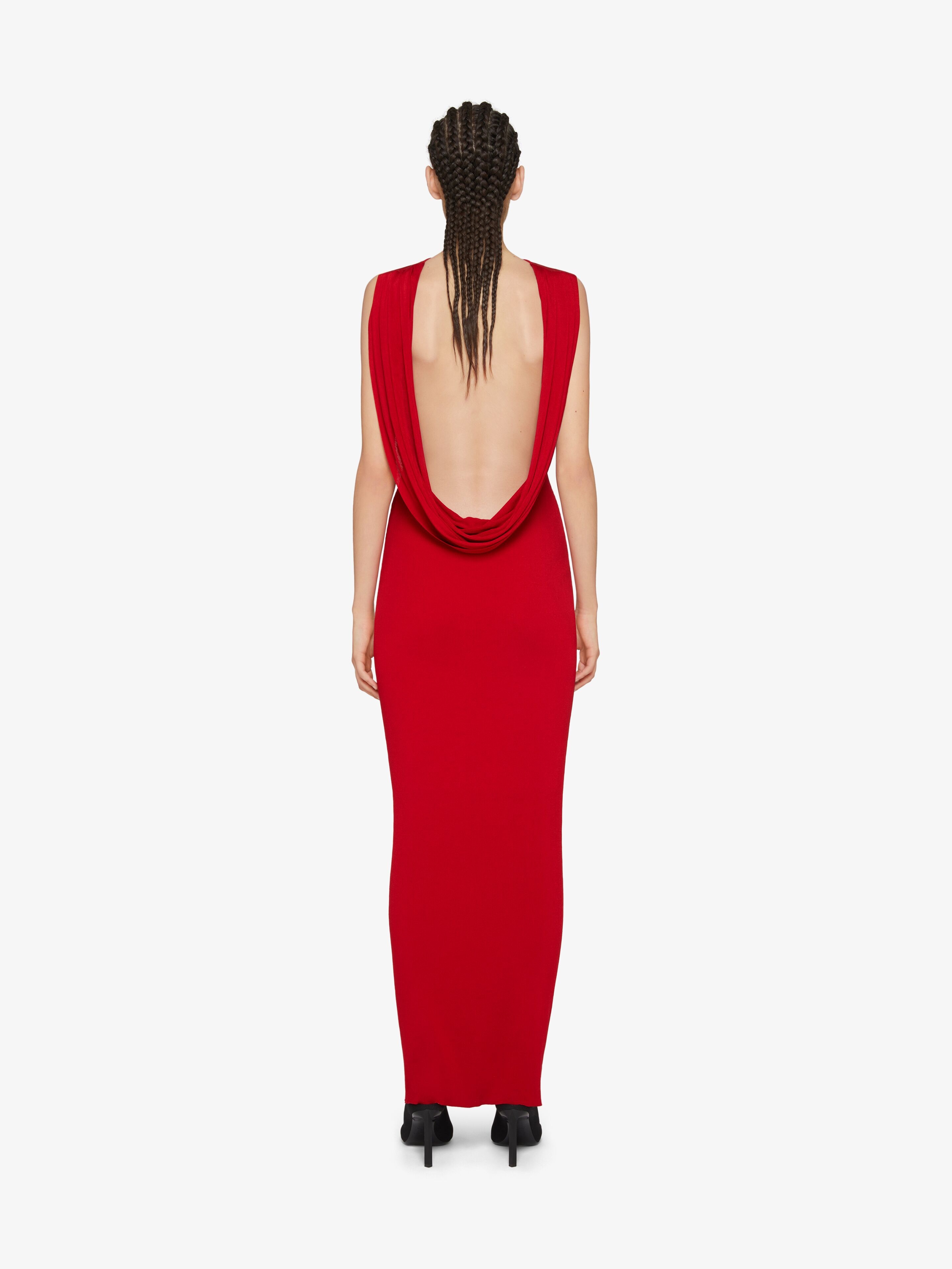 DRESS IN KNIT WITH OPEN BACK - 4