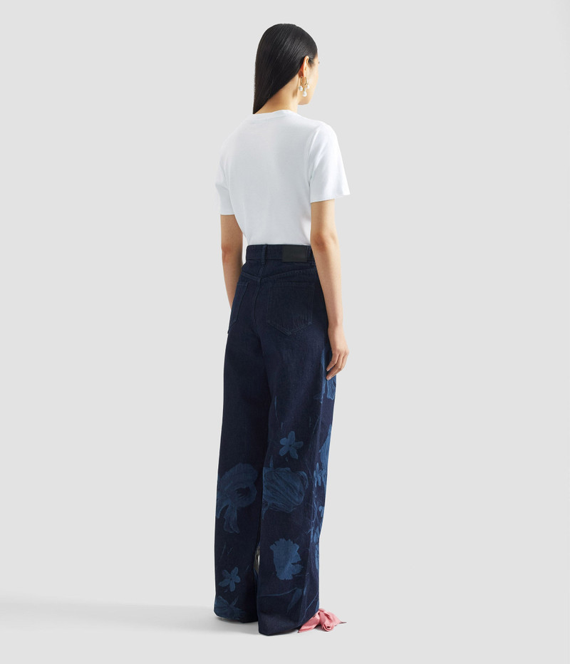 PRINTED DENIM STRAIGHT TROUSER 4