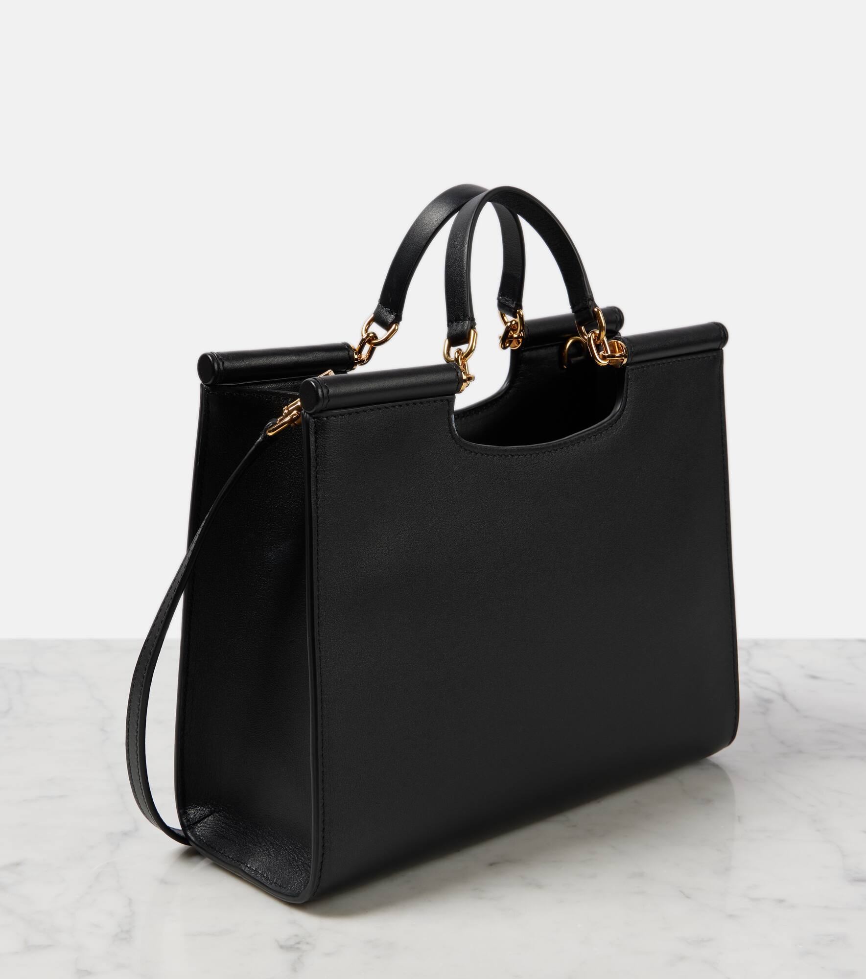 Sicily Medium leather tote bag - 4