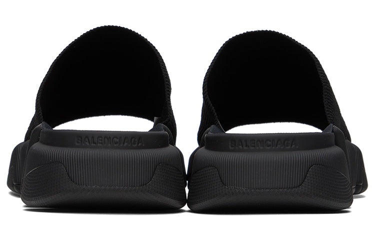 (WMNS) Balenciaga Speed 2.0 Slides 'Black Recycled Knit and Black Sole unit' 711452W2DB11000 - 4