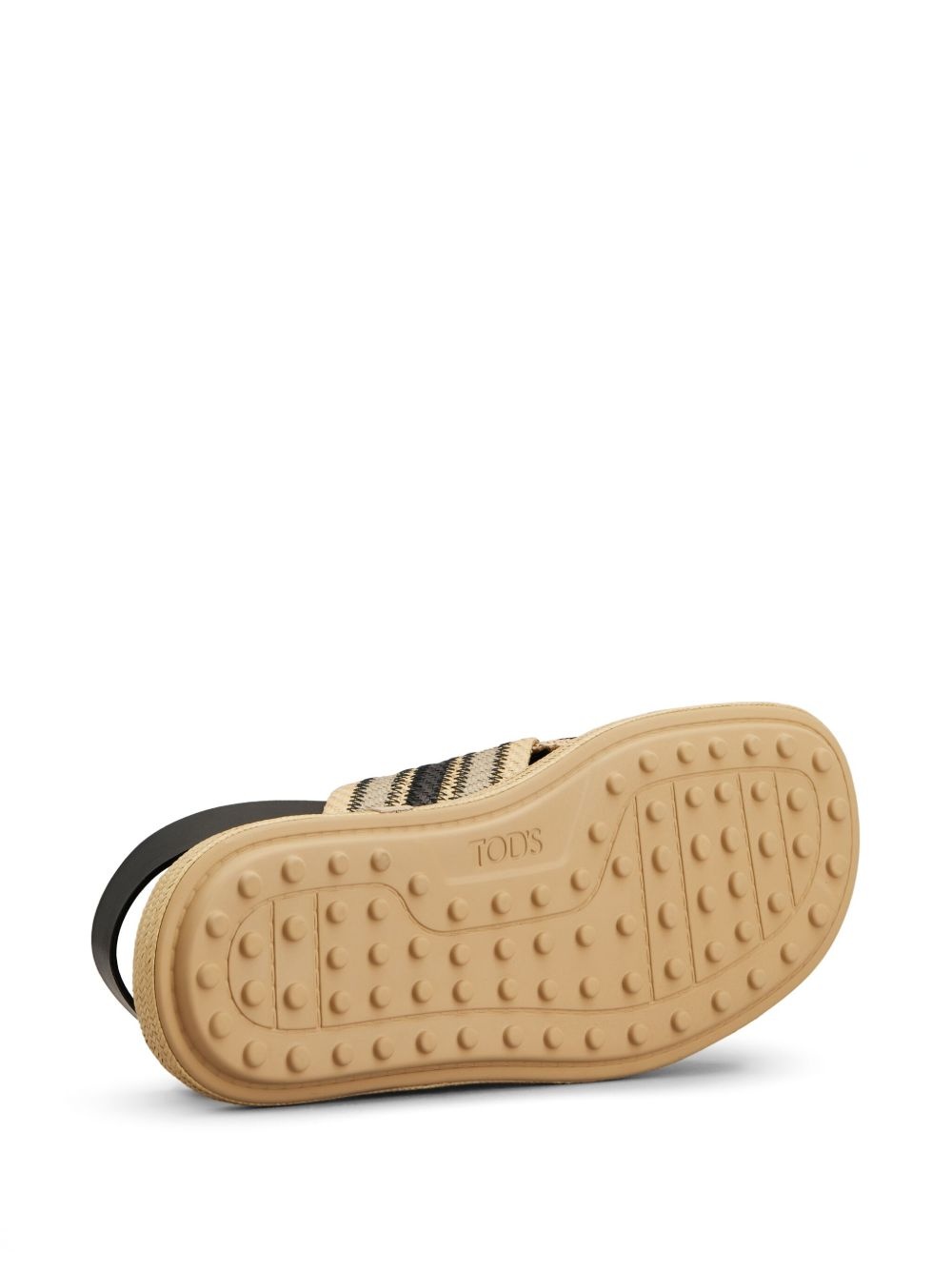 two-tone woven sandals - 4