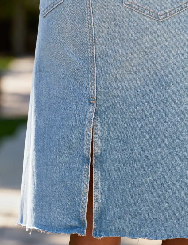 Denim Midi Skirt 3