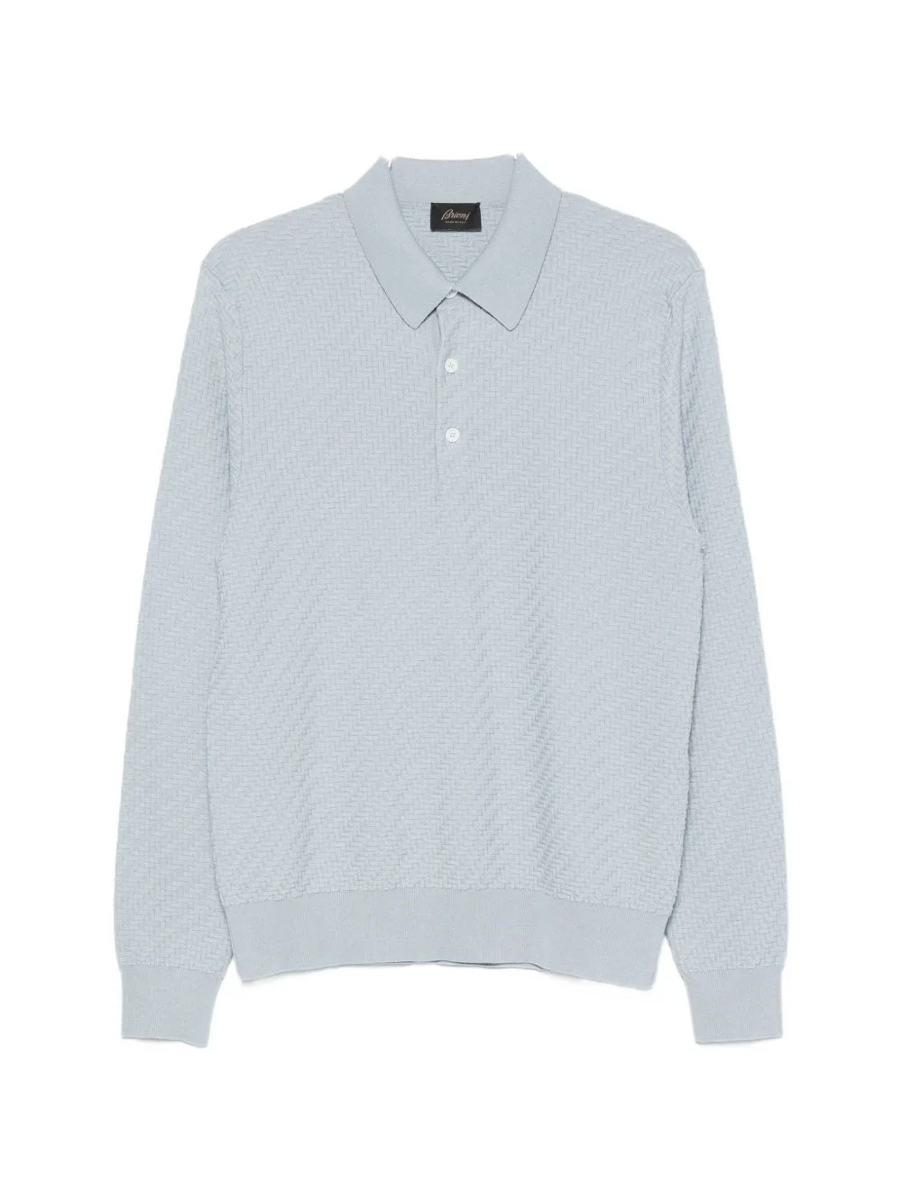 Cotton and cashmere polo shirt - 1