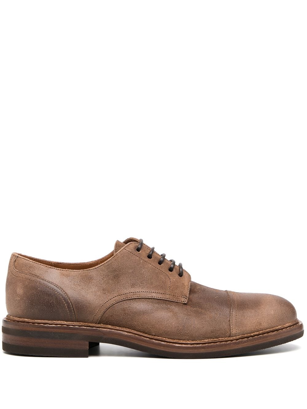 worn-effect Derby shoes - 1