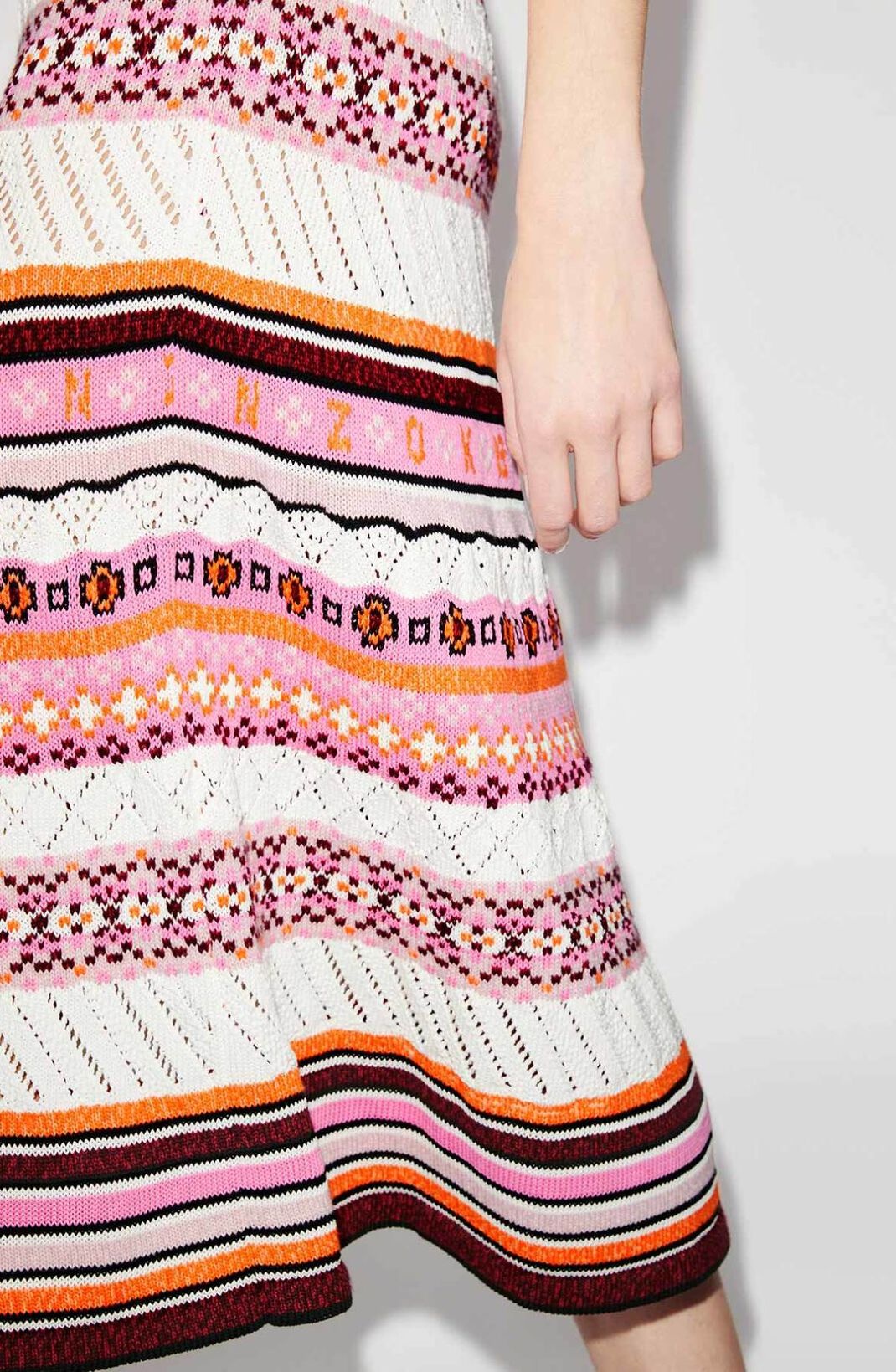 'Fair Isle' midi skirt - 6