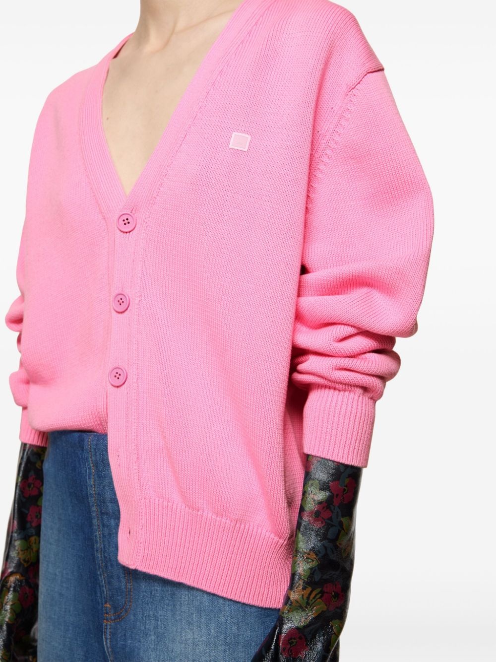 appliqué cardigan - 7