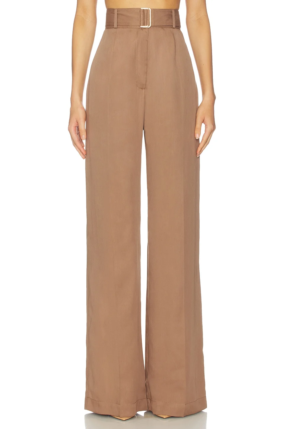 Belted Wide Leg Trouser - 1