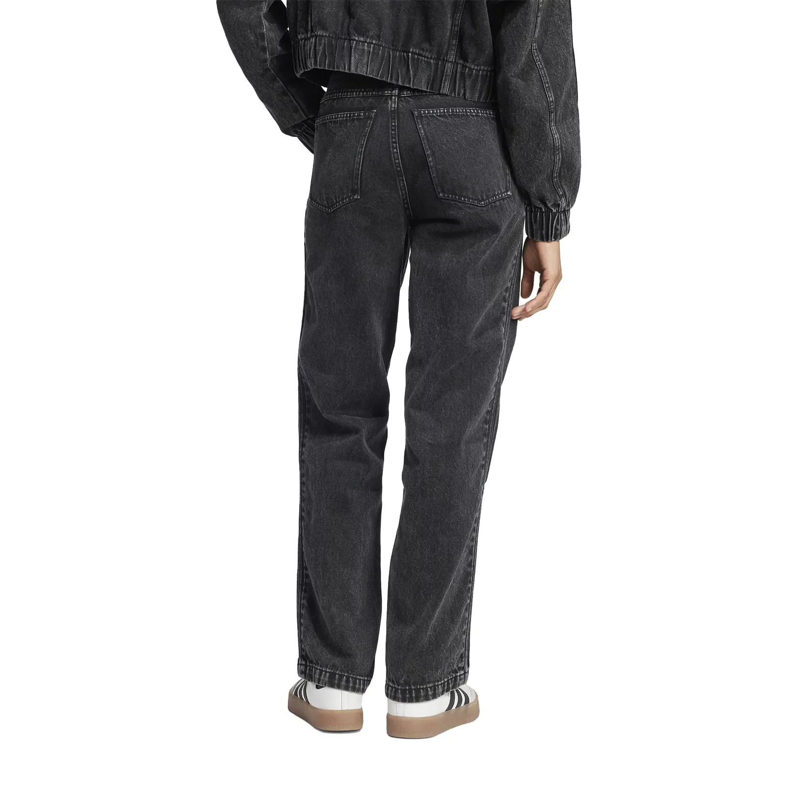 Premium Essentials Denim Straight Leg Pants "Black" - 2