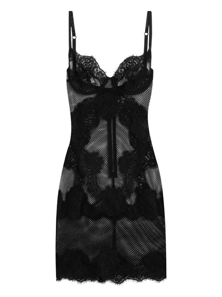 Dolce & Gabbana Short Dress With Inserts - 1