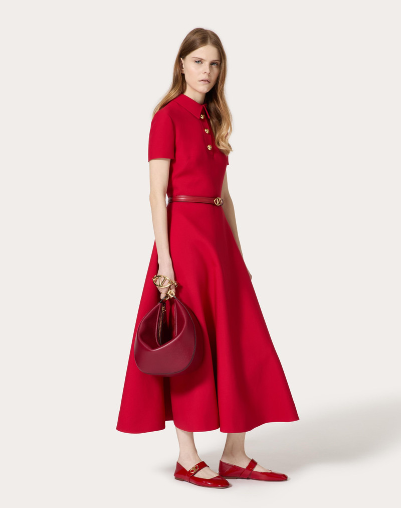 VLOGO MOON MEDIUM GRAINY CALFSKIN HOBO BAG WITH CHAIN 2