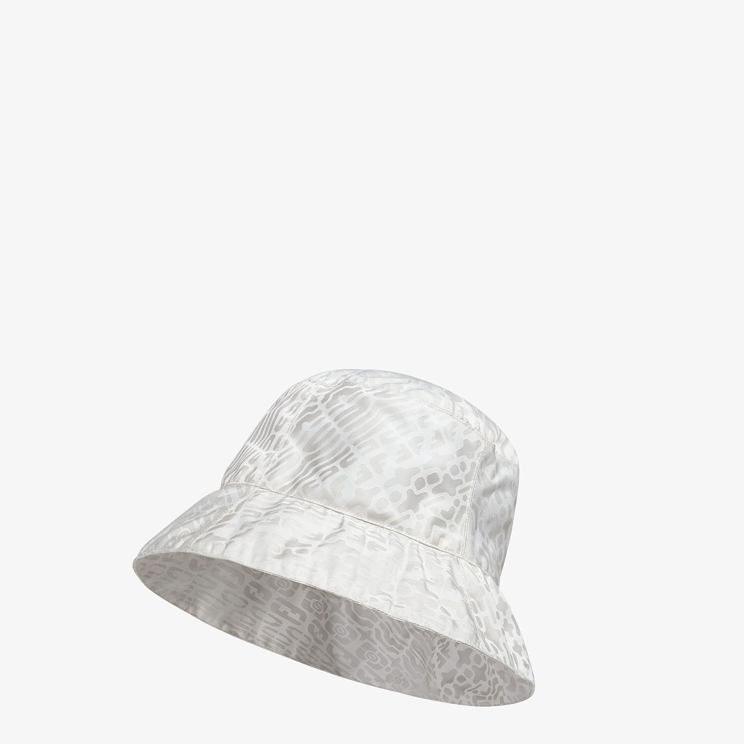 White tech fabric bucket hat - 3