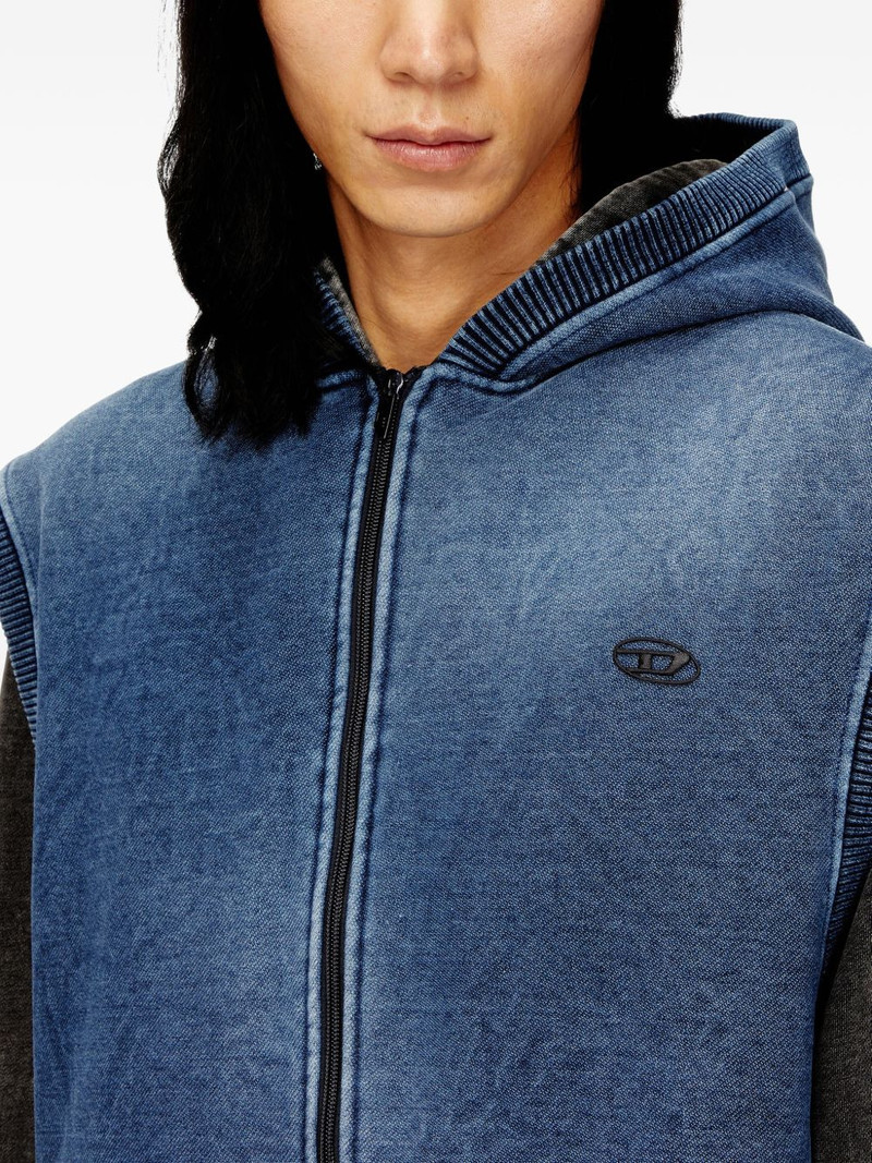 S-Hakel logo-detail zip-up hoodie 5