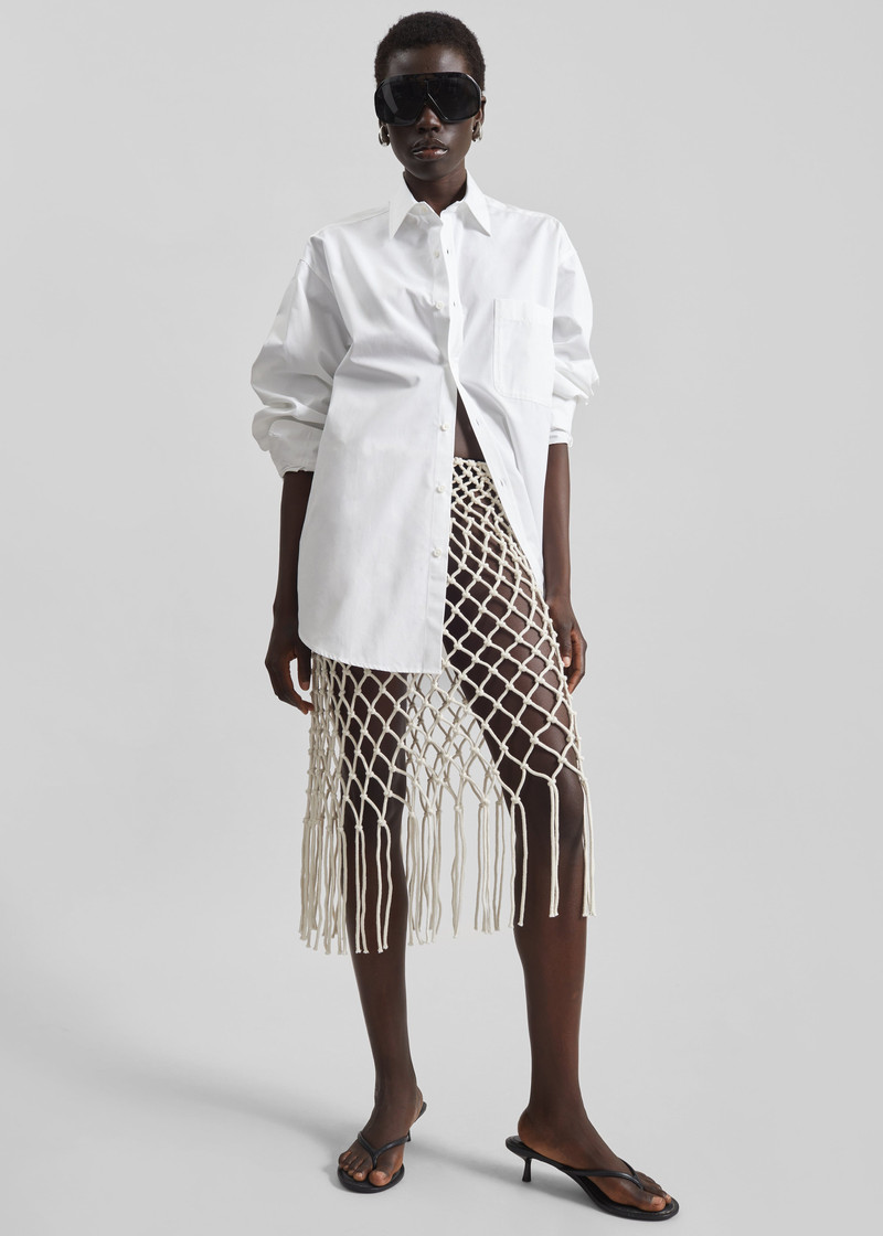 Tropea Macrame Skirt - Ecru 5