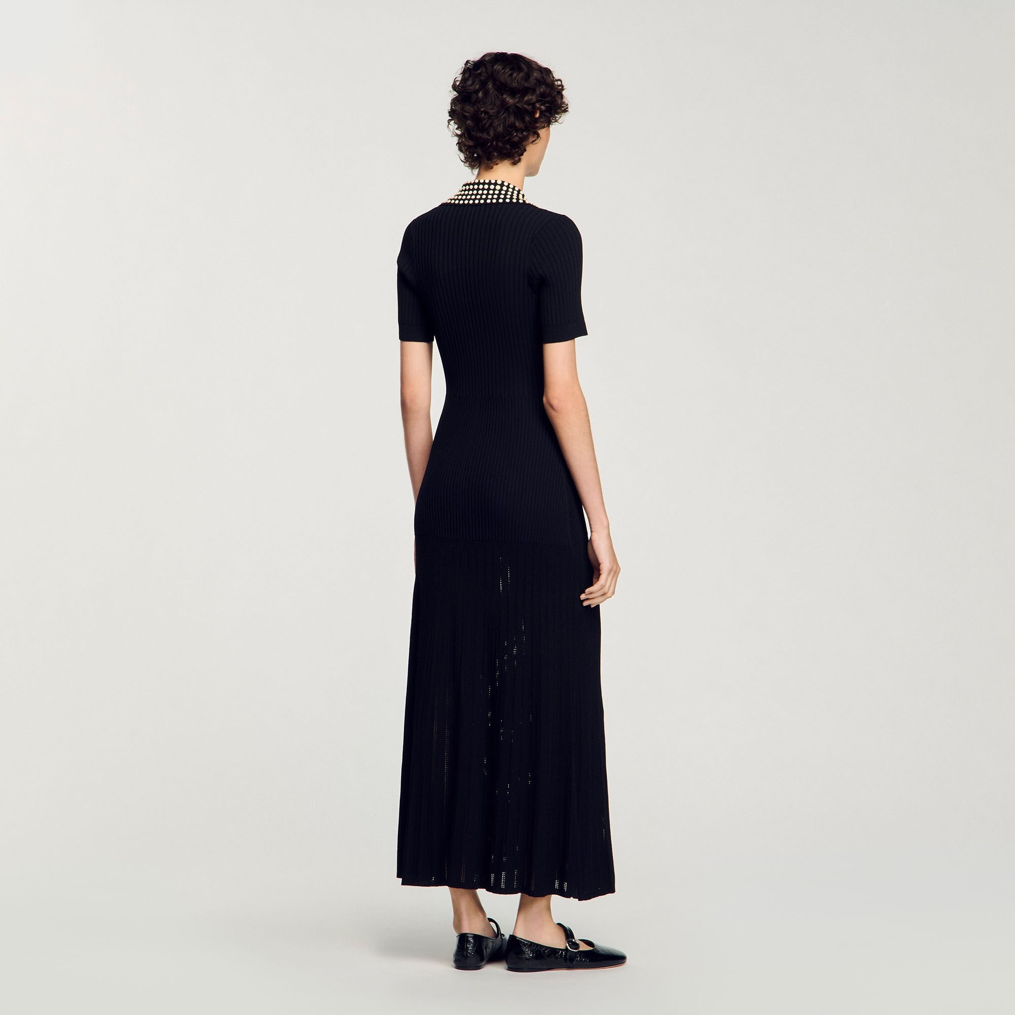 KNIT MAXI DRESS WITH STUDS - 5