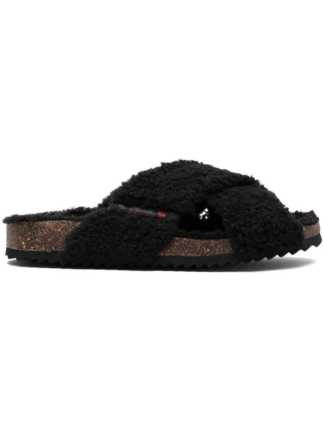 Black D-Woodstock Cross Sandals - 1