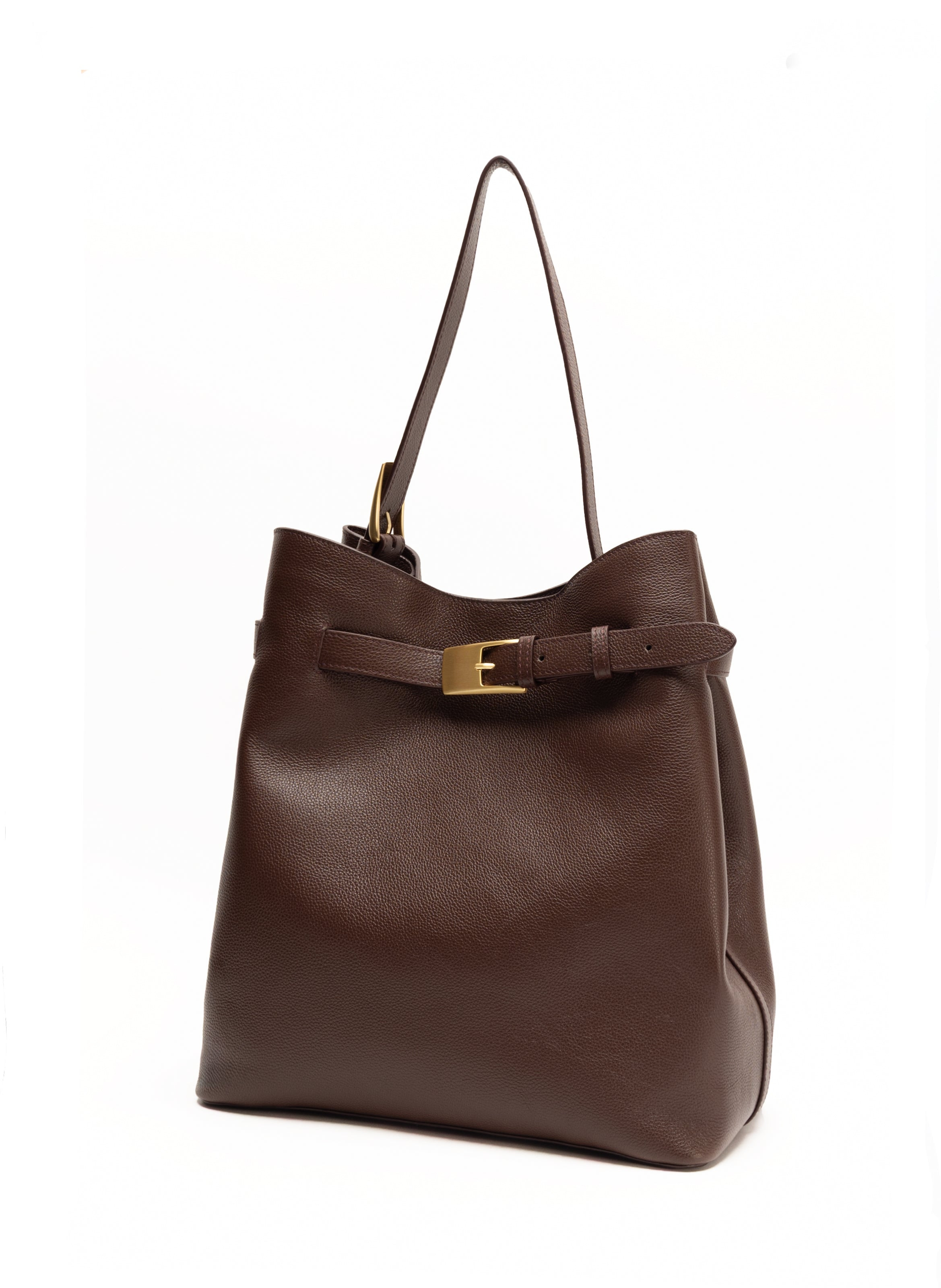 Belt Bag Pebbled Leather Dark Brown - 2