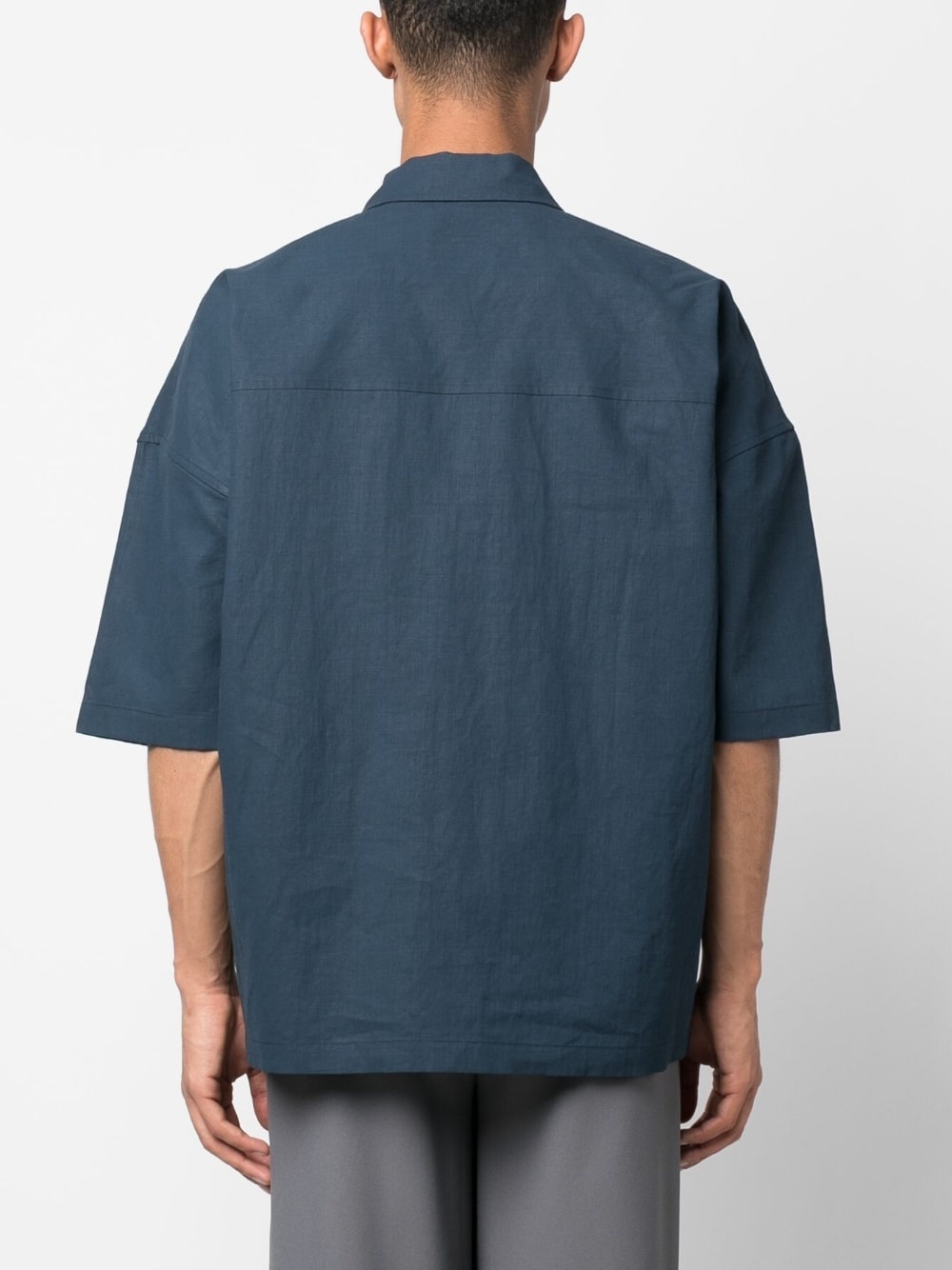 boxy linen shirt - 4