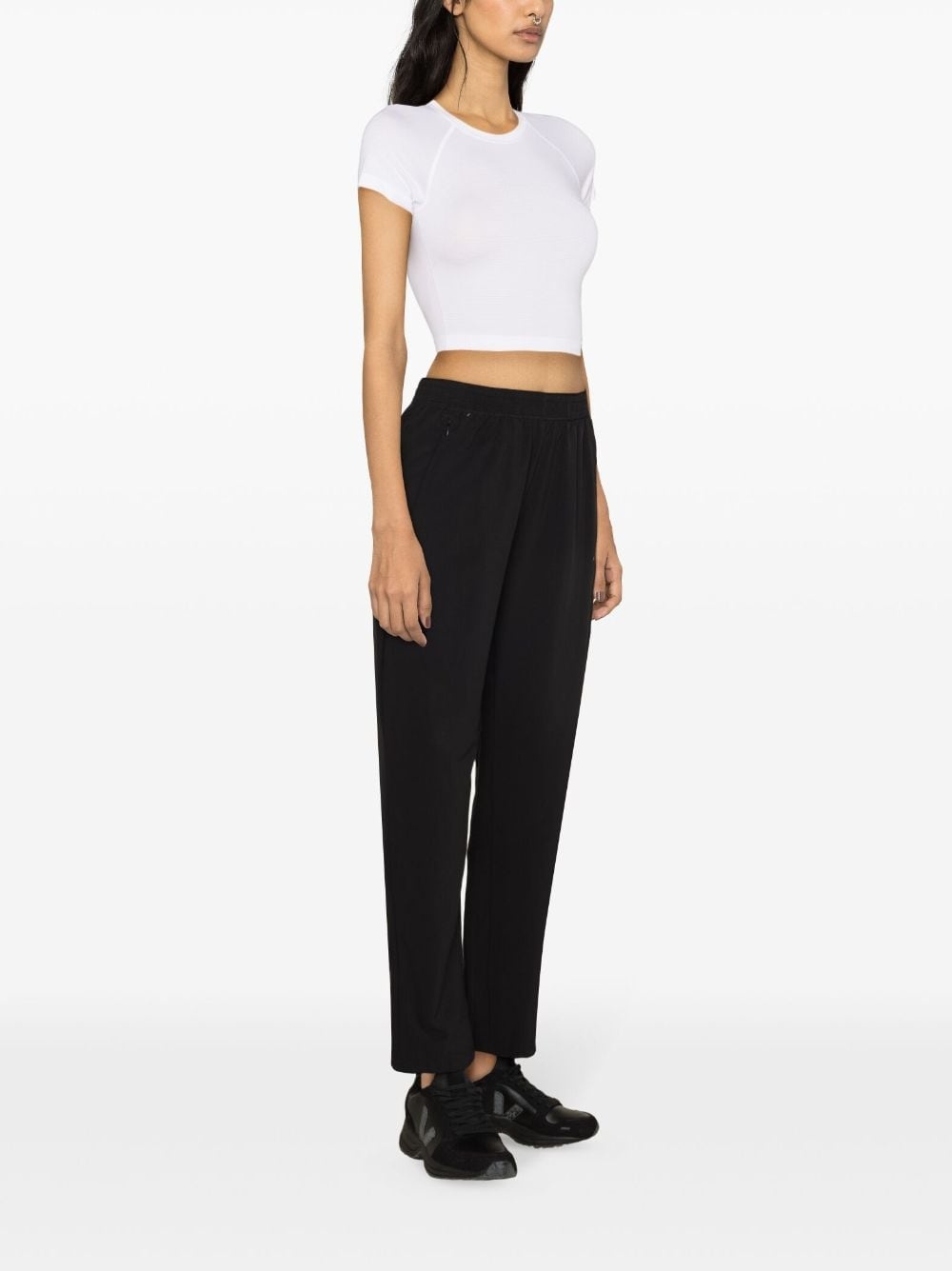 trefoil-logo tapered trousers - 3