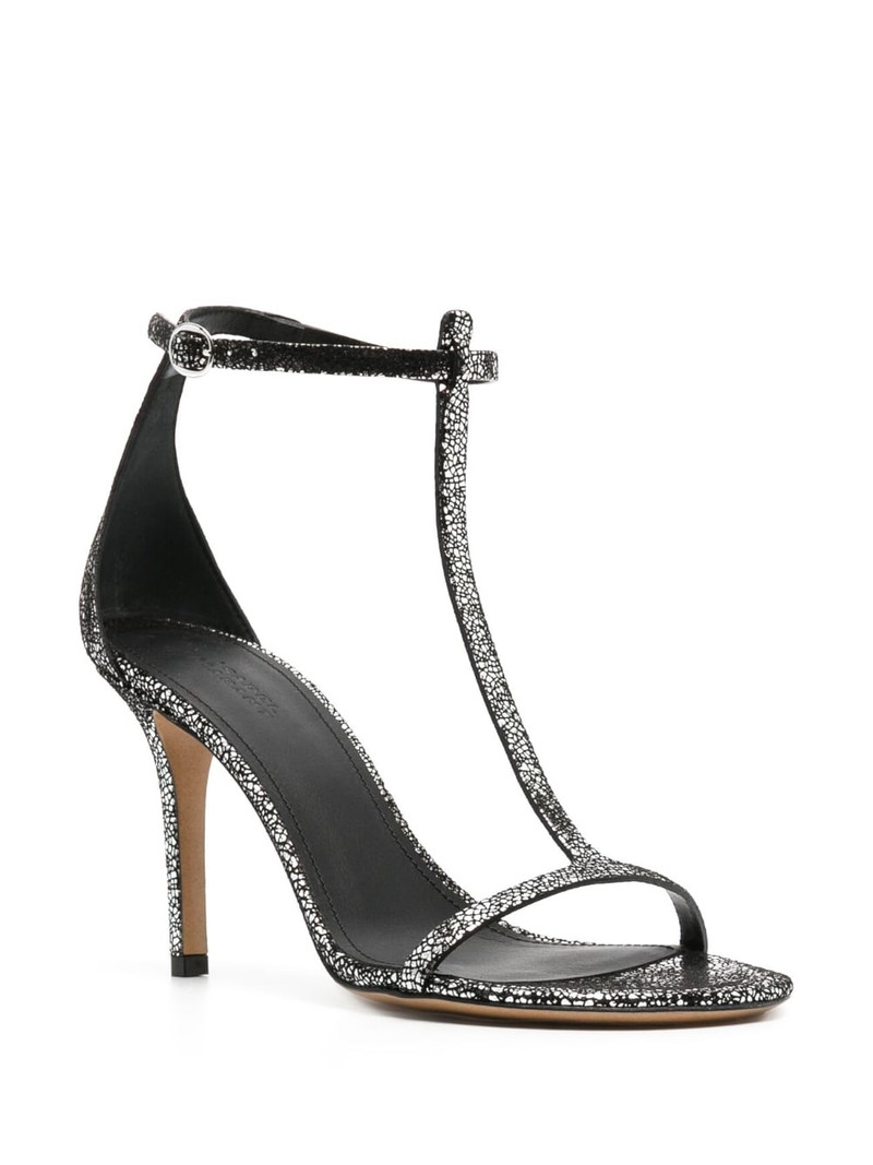Isabel Marant crackled 95mm leather sandals outlook