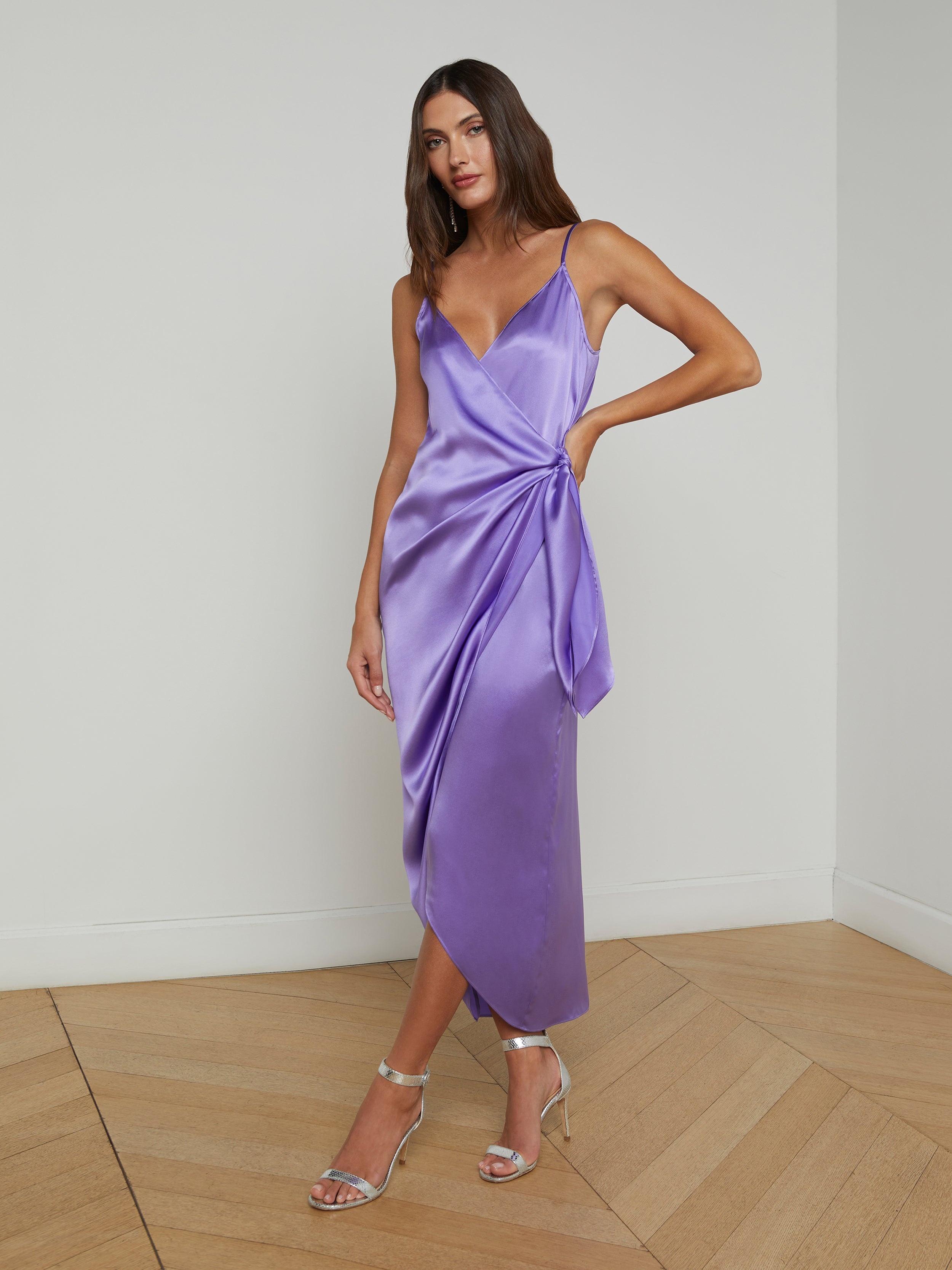Amilia Silk Wrap Dress - 2