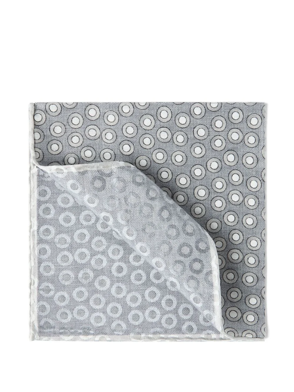 polka-dot silk pocket square - 1