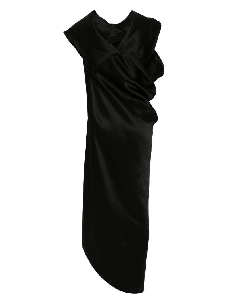 ISSEY MIYAKE Enveloping asymmetric maxi dress outlook