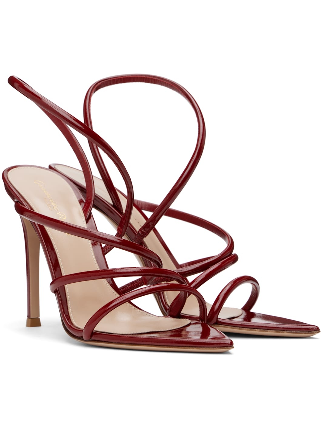 Red Ettie Heeled Sandals - 4