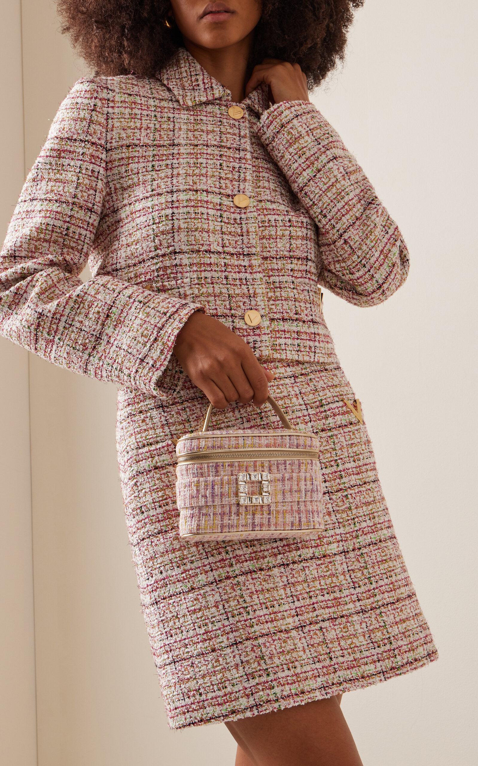 Roger Vivier Vanity Micro Bag plaid - 3