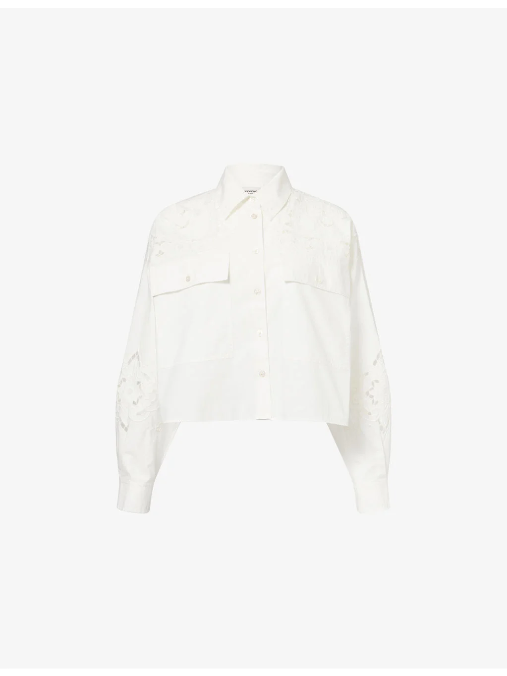 Broderie Relaxed Cotton Shirt - 1