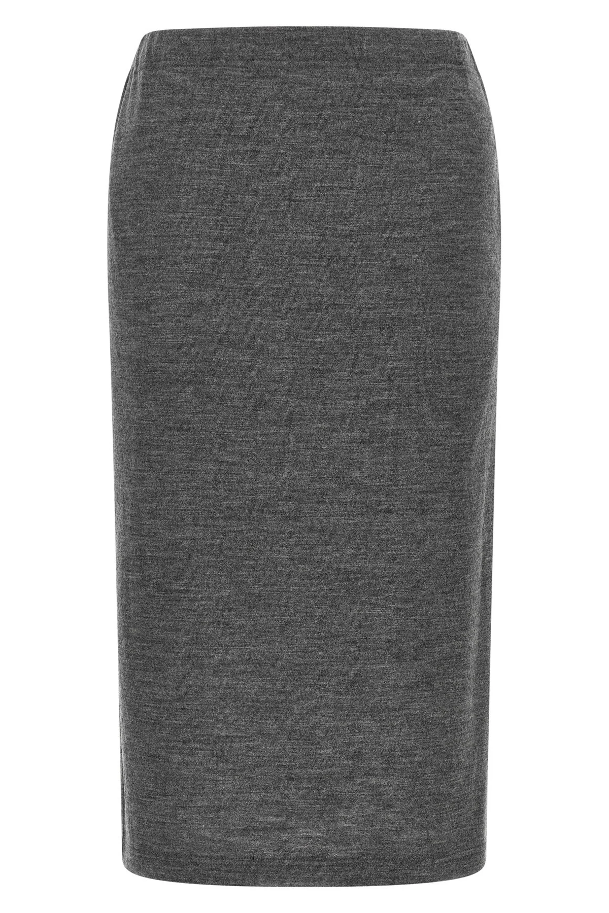 Mélange Wool Skirt - 1