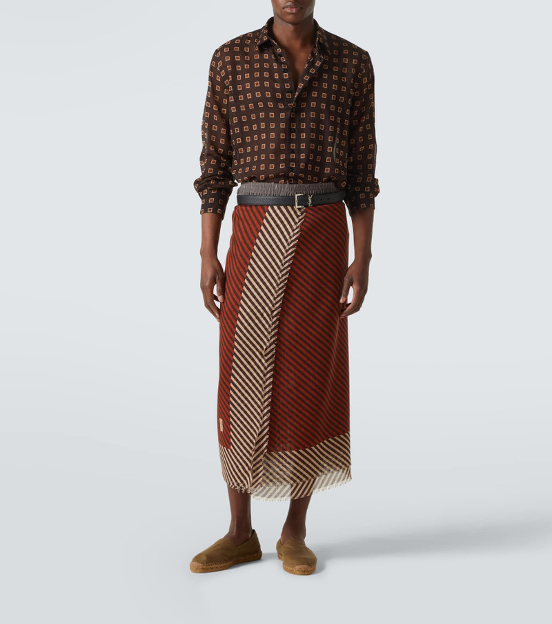 SAINT LAURENT Cassandre gabardine espadrilles outlook