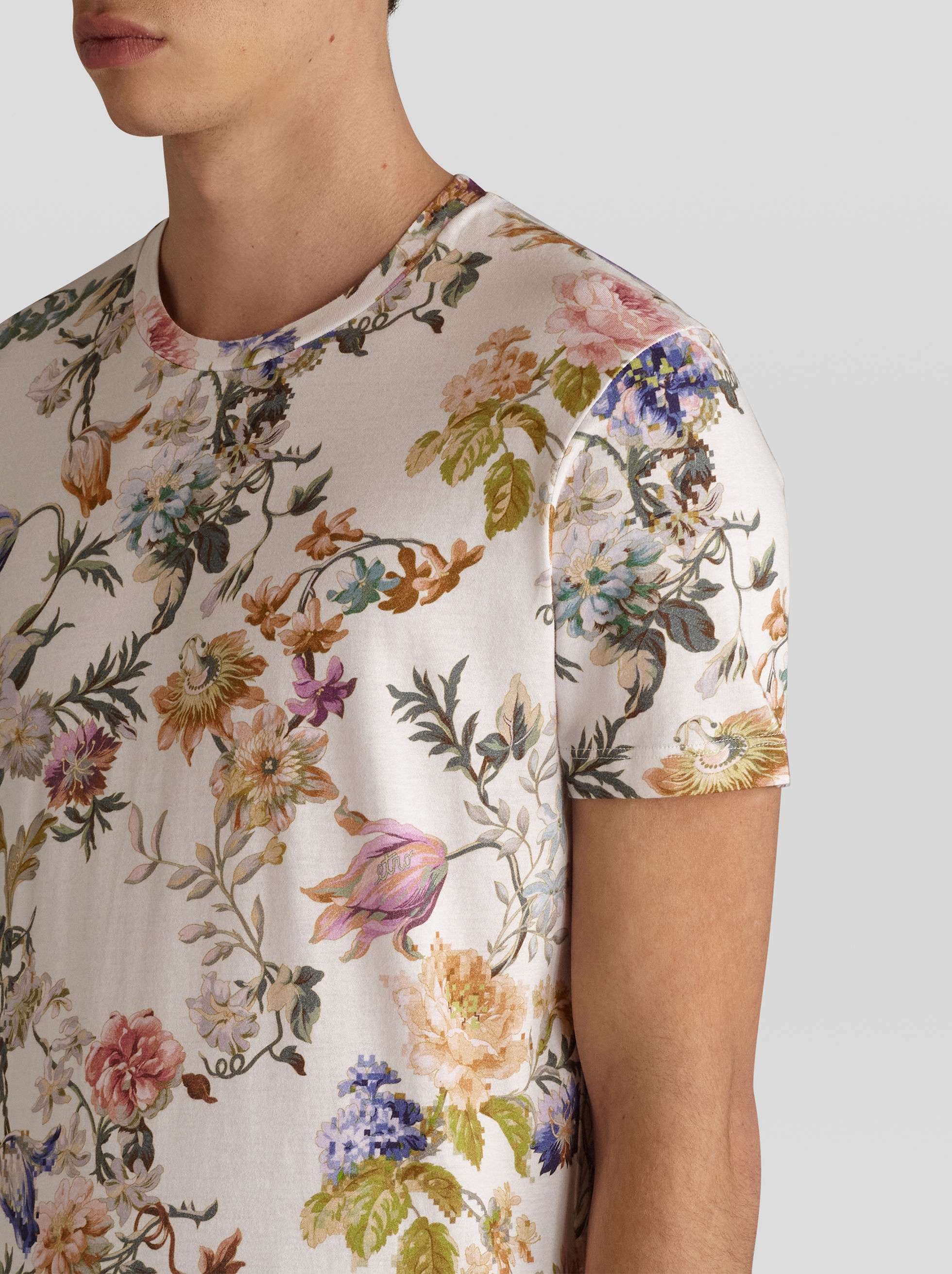 FLORAL COTTON T-SHIRT - 3